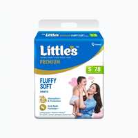 Little's Fluffy Soft Baby Diaper 78 Pants(S size) 