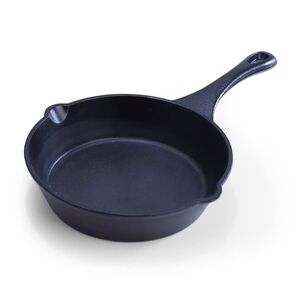 Wonderchef Forza Pre Seasoned 19 cm Cast Iron Fry Pan | with Lifetime Exchange Warranty | Black 