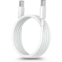Type C to Type C 8A 65W Cable, 1M, Compatible with iPhone 16/15 Series, PixelOther Android and iOS C to C Device (White)
