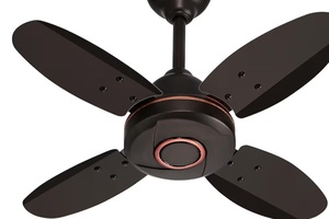 ACTIVA Ornet 600mm Ceiling Fan for Kitchen & Small Rooms | 4 Blade High Speed Fan | 850 RPM Powerful Air Delivery | Anti-Dust Coating | Energy Efficient Ceiling Fan | 2 Years Warranty | Smoke Brown sbi dc - 50rs back)