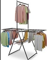 Lifelong Foldable Clothes Drying Stand | Heavy-Duty Alloy Steel Laundry Rack for Balcony & Indoor Use | Multi-Level Cloth Hanger with Rods & Shelves | Rust-Resistant | Drying Stand Rack