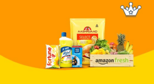 Amazon Fresh Shopping  GET FLAT ₹90 BACK Min order: ₹1299