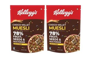 Kellogg's Choco Millet Muesli 78% Fruit, Seeds & Multigrain|Power Breakfast|