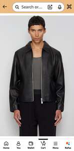 EXOTIX Faux Leather Oversized Coach Jacket
