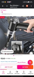 Deal-@250 Wireless Portable Car Vacuum Cleaner with Blower Powered