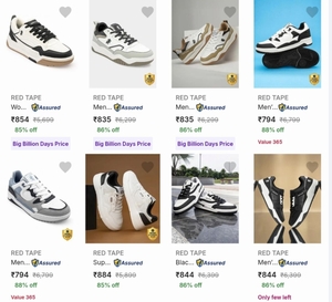Upto 90% off on RedTape Shoes