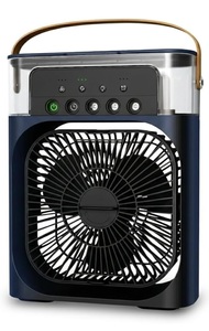 Portable Mini Air Cooler Fan with Water Spray, USB Rechargeable Personal Cooling Fan for Home, Office, Bedroom & Desk