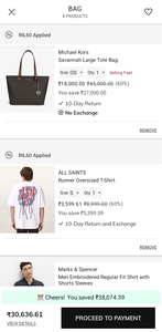 Ajio luxe 60% off for reliance employees
