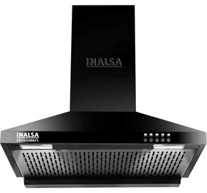 Inalsa EKON 60BKFL 1050 CMH 60 cm Chimney (Wall Mounted, Black)