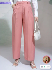Myntra: Women's Wide Leg Trousers upto 90% off
