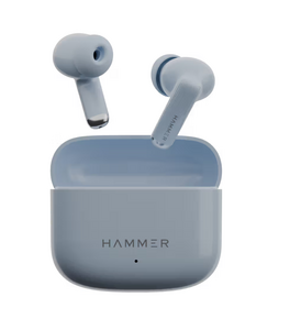 Hammer Airflow Flex TWS Earbuds (13mm Drivers, 80H Playtime, Bluetooth 6.0, Blue)
