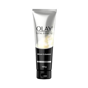 Olay Total Effects Cleanser,with Salicylic Acid & Exfoliating Silica Beads,Throughly Cleanse & Exfoliate Skin for Glowing,Younger Looking Skin,Suitable for Normal,Dry,Oily & Combination Skin,100 gm