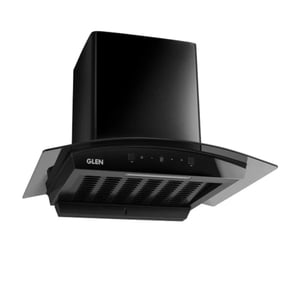 ISPA AC BL 60CM 1200 CMH 60 cm Curved Glass 60 cm|Digital Display|Touch & Gesture Control| Autoclean| Filterless|Powerful Suction | Low Nois Auto Clean Chimney