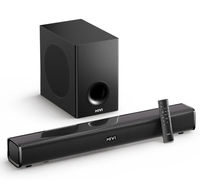 Mivi Fort H160 Soundbar, 160 Watts, 2.1 Channel, BT v5.1 Soundbar (Black, 5.1 Channel)