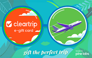95% discount on Cleartrip Gift Voucher on woohoo 