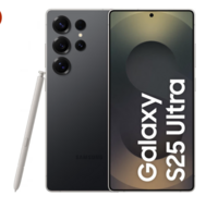 Samsung Galaxy S25 Ultra 5G AI Smartphone (Titanium Black, 12GB RAM, 256GB Storage), 200MP Camera, 5000mAh Ultra Long Battery, QHD+ Dynamic AMOLED 2X, Galaxy AI, Knox Security, S Pen Included
