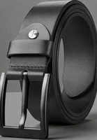 Premium Genuine Leather Belt for Men with Classic Pin Buckle, Adjustable Casual and Formal Waist Belt for Office, Business and Travel( free delivery)