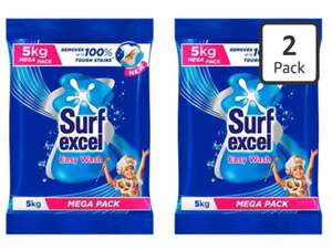Surf Excel Easy Wash Detergent Powder - 5 Kg (Pack of 2)