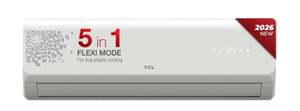 TCL 2026 Model 1.5 Ton 3 Star Split Inverter 5 Step Convertible AC (TAC-18CSD/EV3F2, White)
