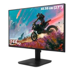Acer KA-Series 68.58 cm (27 inch) Full HD LED Backlit IPS, 250 Nits Brightness, 99% sRGB(Time=1 ms, 144 Hz)