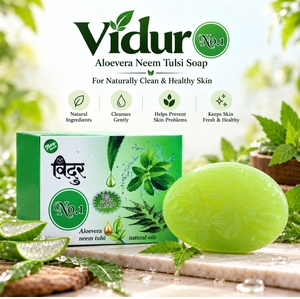 Aloevera Neem Tulsi Soap Pack of 1, 100 gm