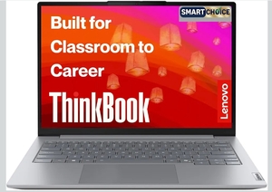 Lenovo Smartchoice ThinkBook 14, Intel Core 5 210H, 16GB RAM, 512GB SSD,Fingerprint, Backlit, 400Nits,Laptop