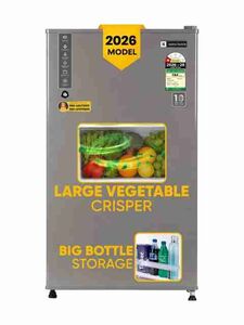 realme TechLife 100 L Direct Cool Single Door 1 Star Refrigerator (Titan Grey, 100DD1RL26F0 (TG))