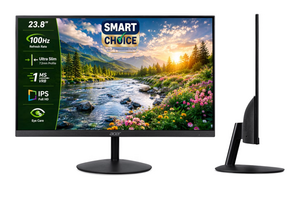 Acer SmartChoice SA242Y E 23.8 Inch Full HD IPS Monitor 1ms VRB I AMD FreeSync I Ultra Slim ZeroFrame Design I VisionCare I HDMI & VGA Inbox HDMI Cable I VESA Mount I Black