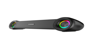 Nu Republic Party Box 180 (18W, 6 Hrs Playtime), Wireless Bluetooth Soundbar with Mic v5.4, TWS Function, RGB Light (Black) 