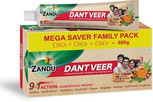 ZANDU Dantveer Irimedadi Oil 9-in-1 Protection Toothpaste (600 g)