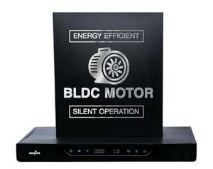Kenstar AeroGlide BLDC T SHAPE 60CM 1500 CMH 60 cm Filterless Auto-clean Chimney With BLDC Motor 10 Speed Touch & Gesture Control Powerful Suction Low Noise Auto Clean Chimney (Wall Mounted, Black)