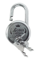 Basic Steel Lock with 2 Keys (40mm, Silver) 