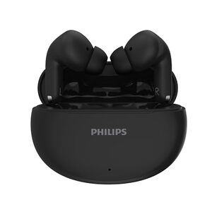 PHILIPS TAT1269 True Wireless in-Ear Earbuds with Mic, 13mm Drivers, Bluetooth 5.4 (Deep Black)