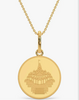 Kalyan Jewellers 24K (999) Purity Ayodhya Gold Coin Pendant 2 Gms