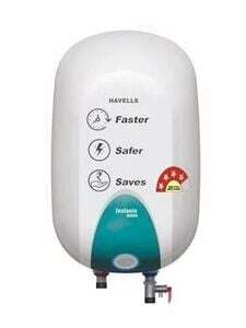 ₹1500 Coupon: HAVELLS 25 L Storage Water Geyser | 4 Star BEE Energy Rating | Glassline Tanked (Instanio Prime, White, Blue) (White, Blue)