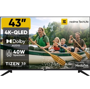 realmeTechLife 109 cm (43 inch) QLED Ultra HD (4K) Smart Tizen TV 2026 Edition (43UHDTQRAWSQ)