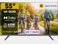realme TechLife 139 cm (55 inch) QLED Ultra HD (4K) Smart Google TV (55UHDGQRDDVQ)