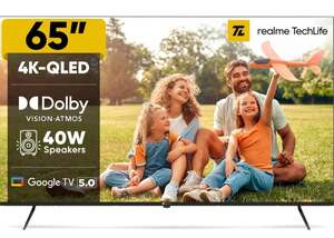 Realme TechLife 164 cm (65 inch) QLED Ultra HD (4K) Smart Google TV 