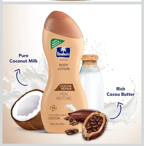 Parachute Advansed Cocoa Repair Body Lotion with Pure Coconut Milk & Cocoa butter, 100% Natural Moisturiser, 225ml
