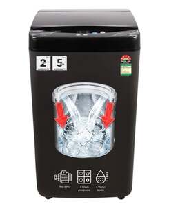 Midea 7.5 kg Fully Automatic Top Load Black (MWMTL075FPOPNMB)