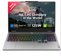 Lenovo LOQ 2025 Intel Core i7 14th Gen 14700HX - (16 GB/512 GB SSD/Windows 11 Home/8 GB Graphics/NVIDIA GeForce RTX 5060) LOQ 15IRX10 Gaming Laptop (15.6 inch, Luna Grey, 2.4 kg, With MS Office)