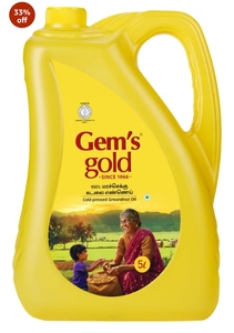 Gem's Gold Cold Pressed Groundnut Oil 5 L Can 