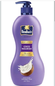 Parachute Advansed Coco Nourish Body Lotion, With Pure Coconut Milk, 100% Natural, Dry Skin Moisturizer, 600ml