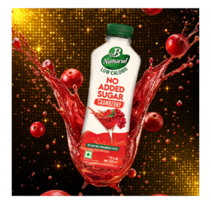 B Natural No added Sugar Cranberry 750ml