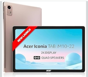 [Drop] Acer Iconia Tab10 | 10.36" | 2K IPS Display, 480 Nit | Quad Speakers | 8GB + 128GB (Expandable) | Wi-Fi + (Calling)