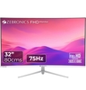 ZEBRONICS AC32FHD LED Curved 75Hz 80Cm (32") (81.28 Cm) 1920x1080 Pixels FHD Resolution Monitor with HDMI + VGA Dual Input,