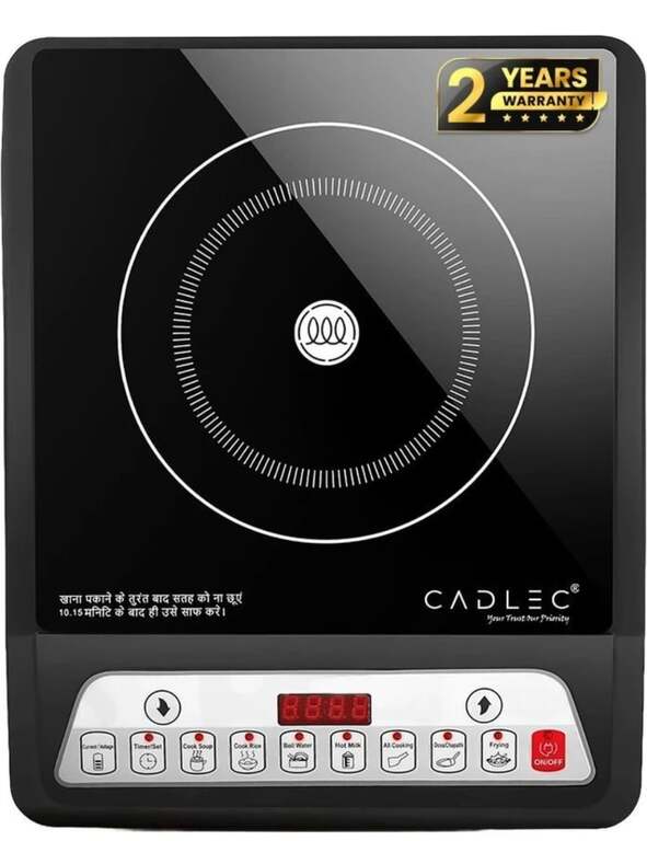 Cadlec 1999 W Induction Cooktop Push Button (Black, CookMate) | Desidime