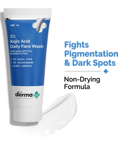The derma co 1% Kojic Acid  with Niacinamide & Alpha Arbutin For Dark Spots Face Wash