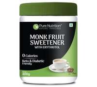 Zepto : Pure Nutrition Monk Fruit Sweetener | Zero Sugar | Zero Calorie | 400grams (location specific)
