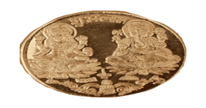 Copper ServDharm Lakshmi Ganesh Coin
